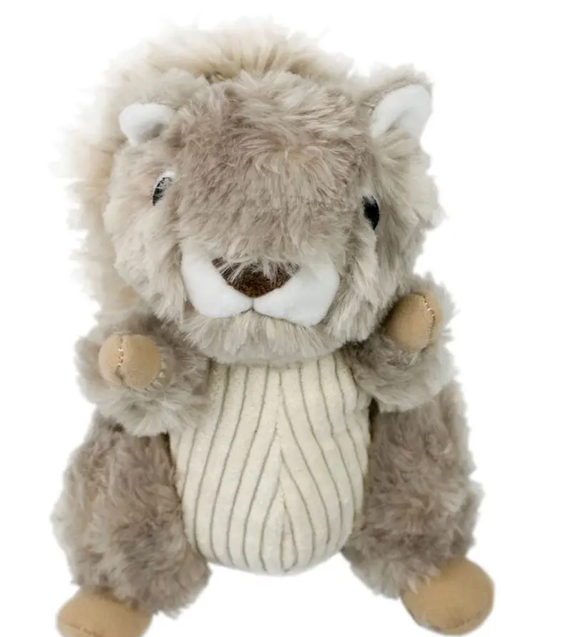 Plush Squirrel Dog Toy With Animated Twitching Tail (7") 1