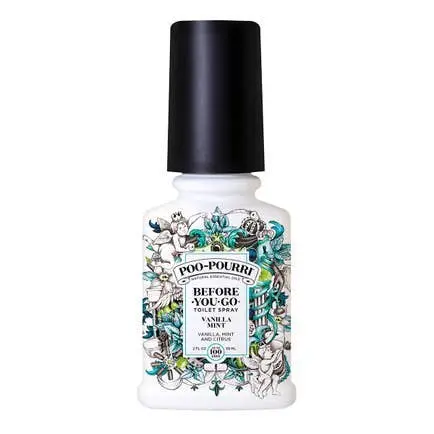 Poo~Pourri Vanilla Mint Toilet Odor Neutralizer Spray – 2Oz Travel-Friendly Formula 1