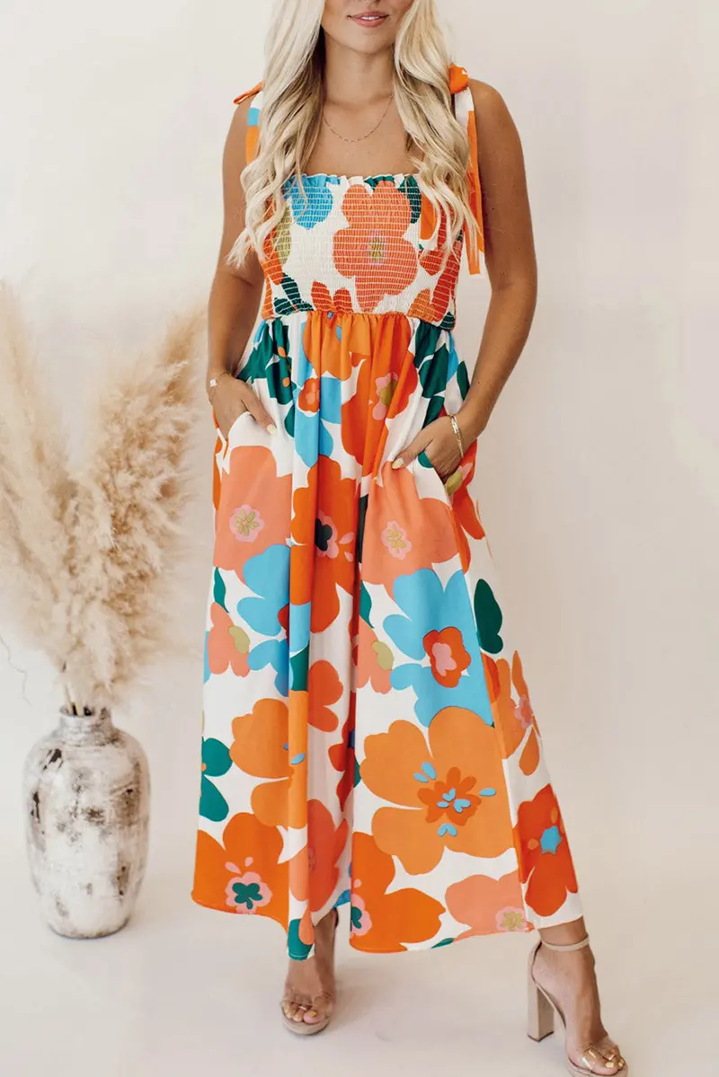 Poppy Print Flowy Maxi Dress 1