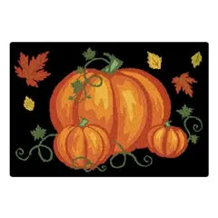 Pumpkin Patch Area Rug – Fall-Themed Indoor/Outdoor Mat 1