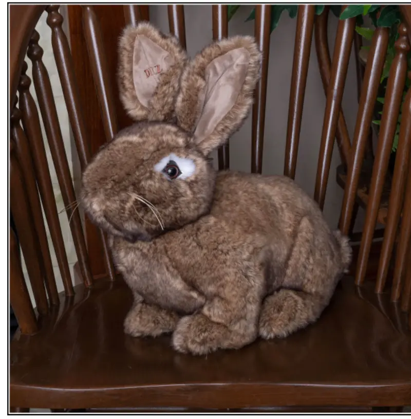 Rabbit Hug Plush – Natural Brown Soft Cuddly Companion By Ditz 1