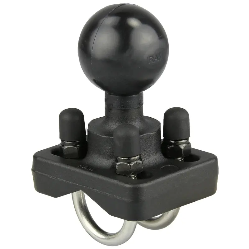 Ram Double U-Bolt Ball Base – Fits .75" To 1" Rails (Ram-235) 1