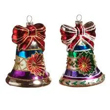 Raz Imports Vintage Bell Ornament – 4.5" Classic Metal Holiday Charm 1