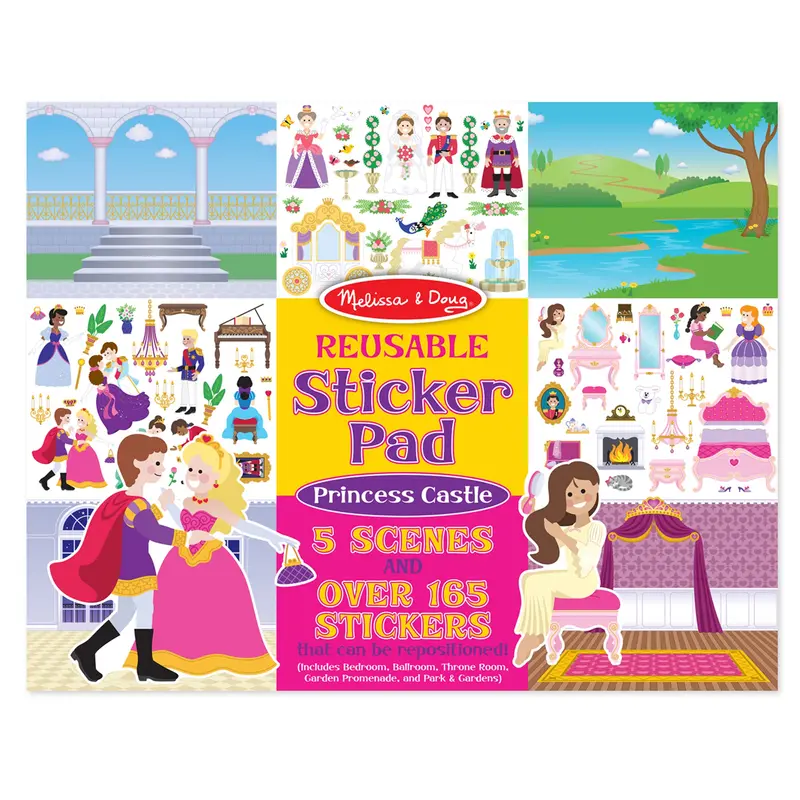 Reusable Princess Castle Sticker Scene Pad 1