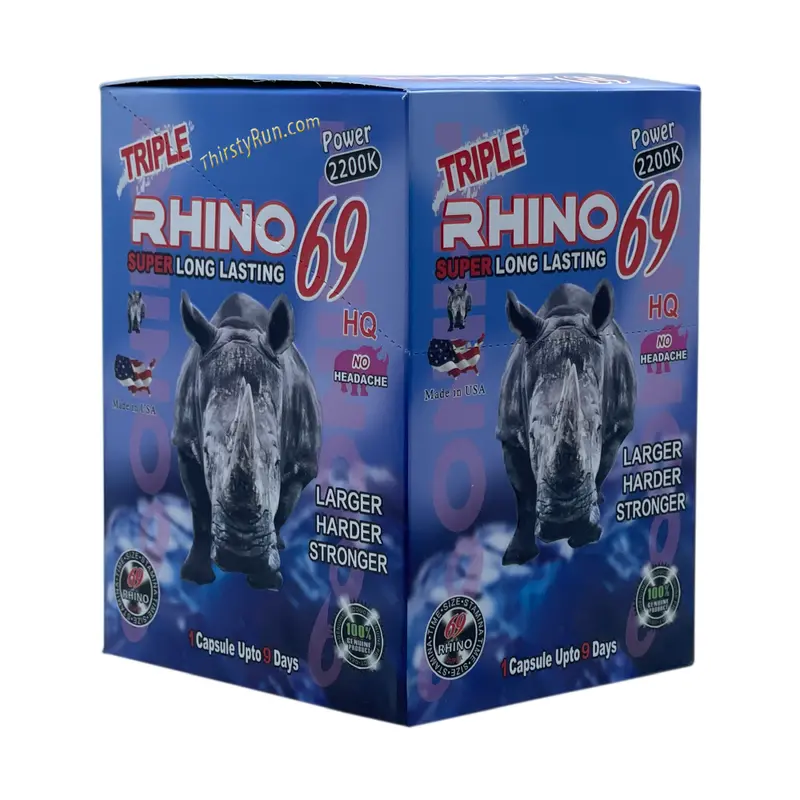 Rhino Power 2200K – Triple-Capsule Dose Pack (24 × 3-Capsule Sets) 1