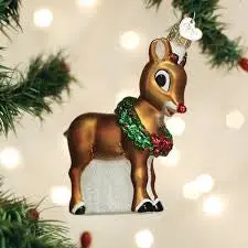 Rudolph The Red-Nosed Reindeer Ornament – Old World Christmas 1