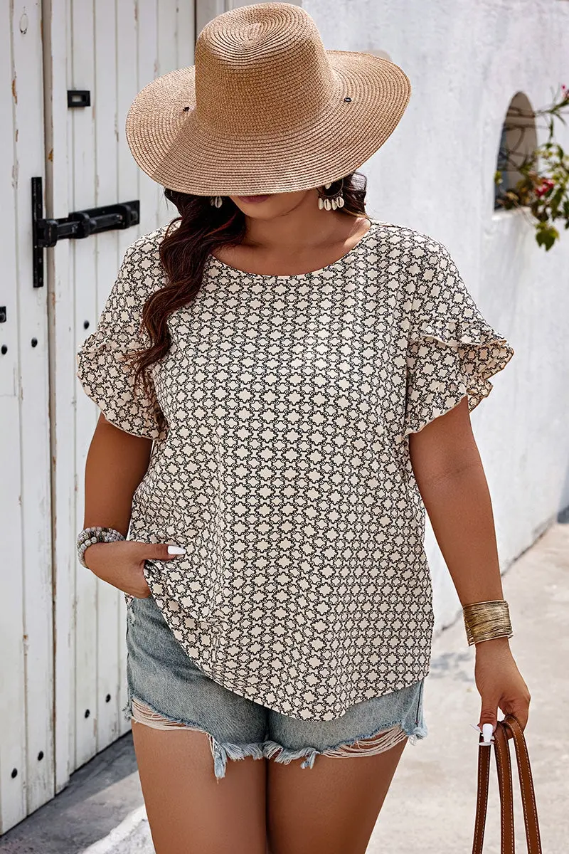 Ruffled Detail Statement Top 1