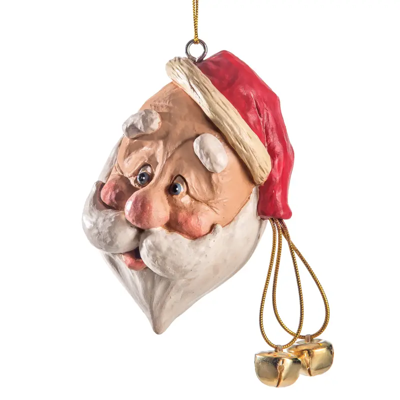 Santa Head Ornament With Tilted Hat – Bert Anderson Design (Bac 021) 1