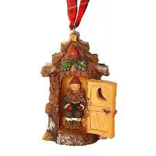 Set Of 3 Rustic Cottage-Style Holiday Ornaments 1