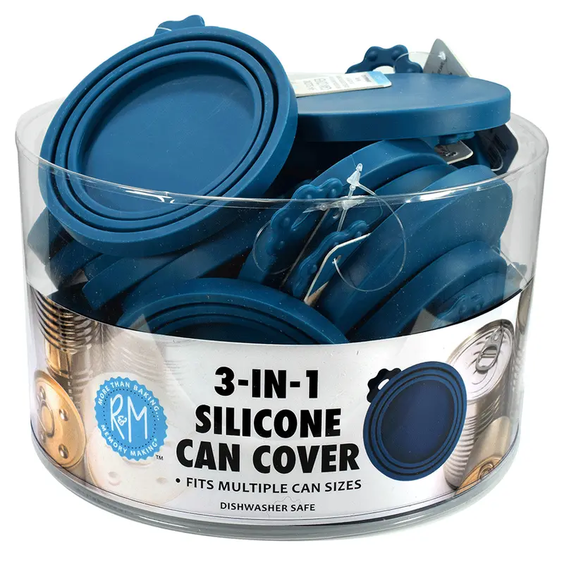 Set Of Silicone Can Covers – Adjustable, Dishwasher-Safe Seals By R&M International 1