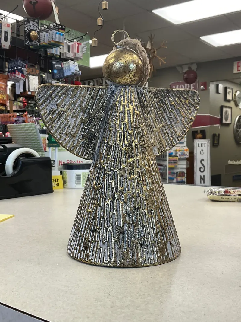 Shea’S Wildflower Co. Angel Bell Large Decor – 10X6X12-Inch Statement Holiday Ornament 1