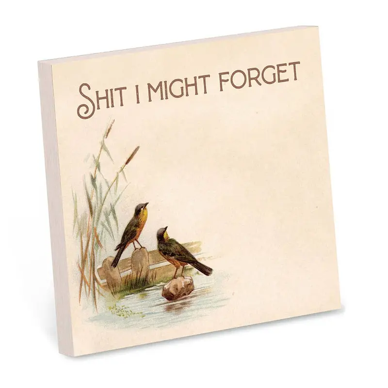 Shit I Might Forget Sticky Note Pad – Humorous Notepad By Bad Betty Greeting Co. 1