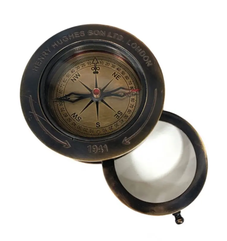 Slide-Out Pocket Compass – Compact Navigation Tool By Authentic Models 1