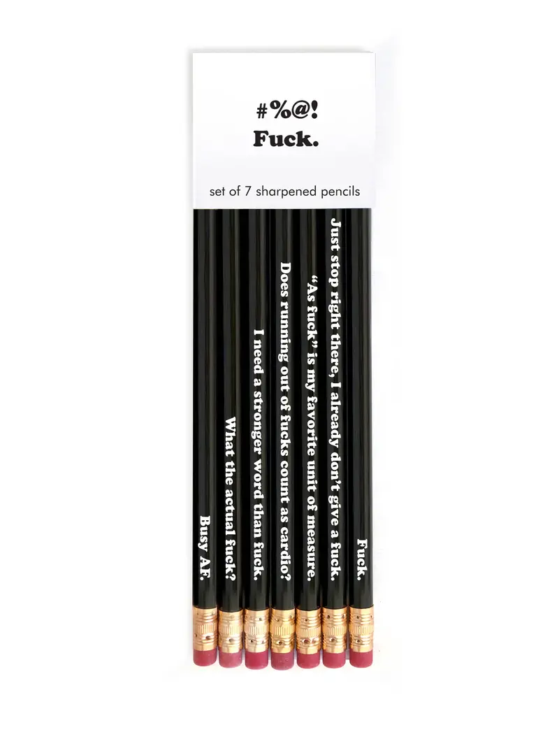 Snifty Profanity Pencil Set – Humorous 'Expletive' Themed Writing Tools 1
