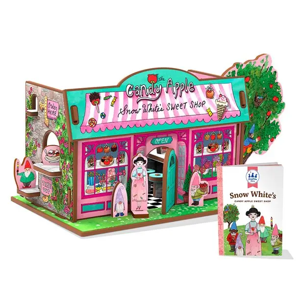 Snow White Candy Apple Sweet Shop Storybook And Playset 1