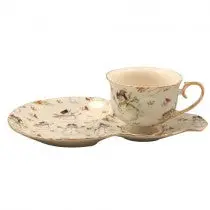 Snowman-Themed Two-Piece Snack Serving Set 1