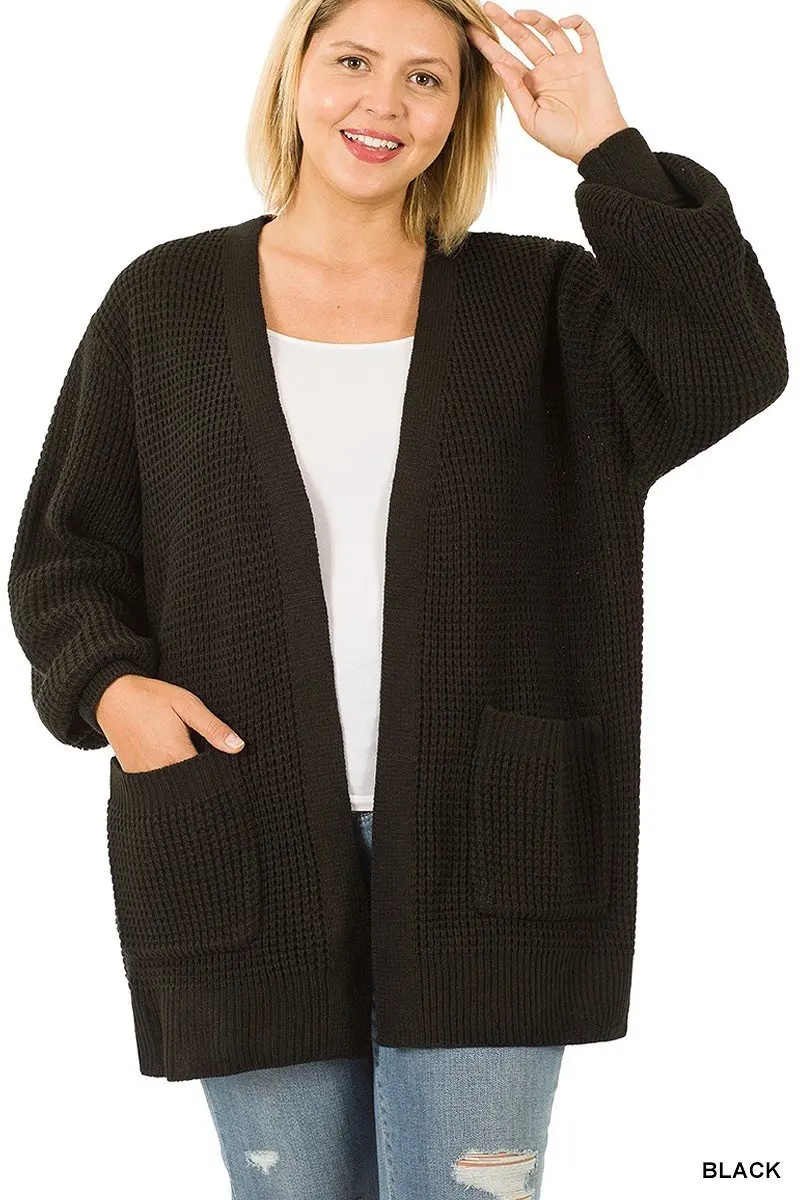Soft Knit Open-Front Cardigan 1