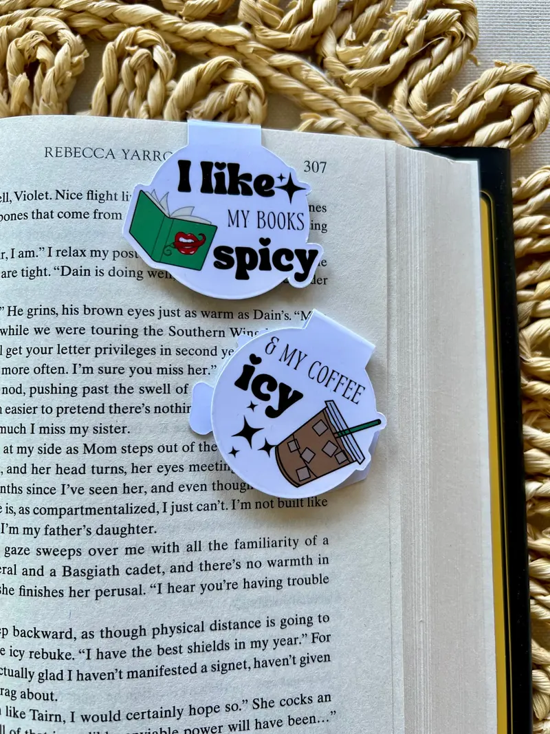 Spicy Books & Icy Coffee Bookmark 1