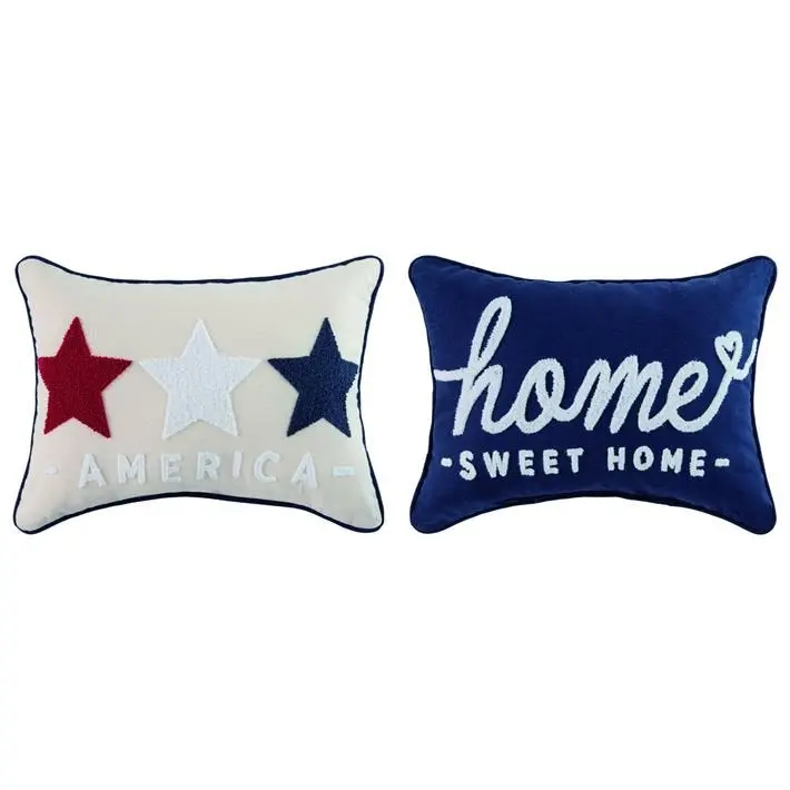 Star & Home Sweet Home Reversible Throw Pillow – Dual-Design Accent Cushion 1