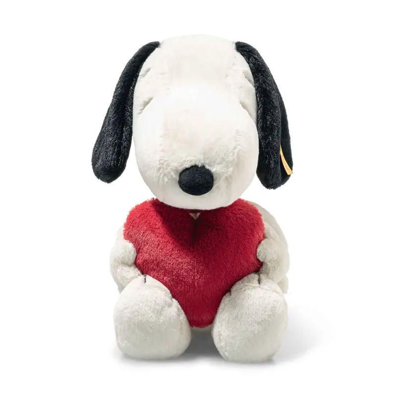 Steiff Snoopy Plush – Peanuts Collection With Red Heart Detail 1