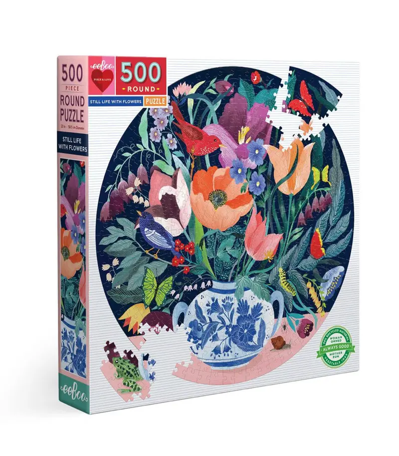 Still Life With Flowers – 500-Piece Fine Art Jigsaw Puzzle 1