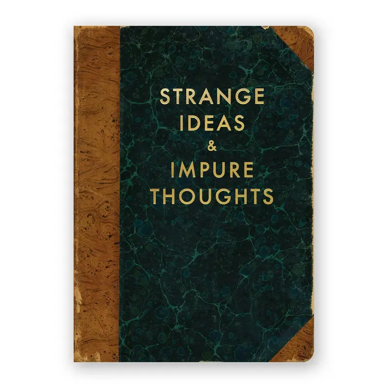 ‘Strange Ideas’ Lined Journal – Medium By The Mincing Mockingbird 1