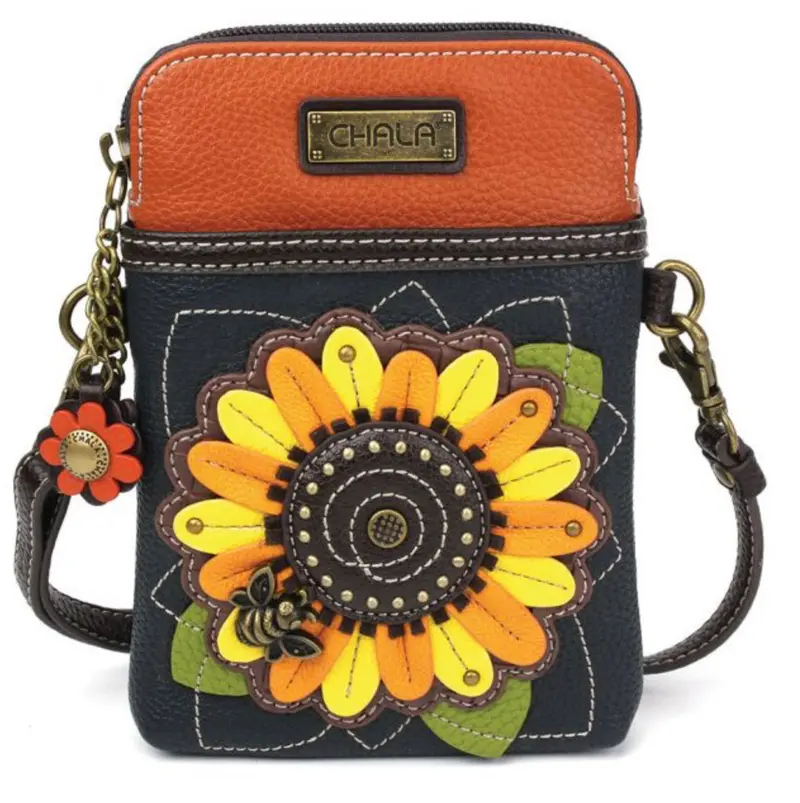 Sunflower Cell Phone Crossbody – Lightweight Strap Carrier 1