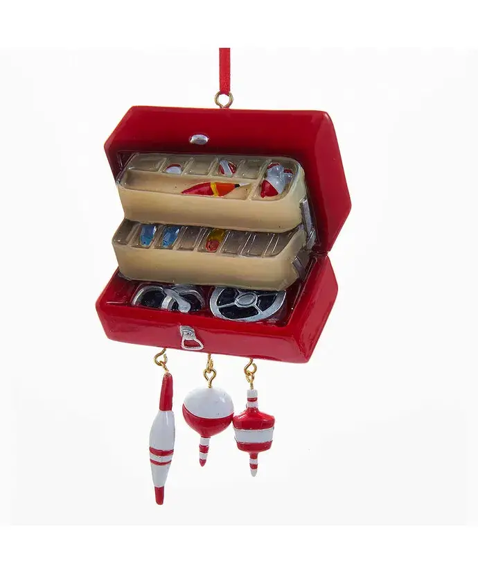 Tackle Box Ornament – Miniature Fishing-Themed Holiday Decor 1