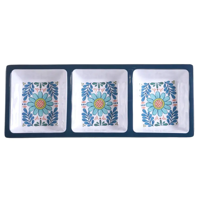 Talavera Three-Section Relish Tray 1