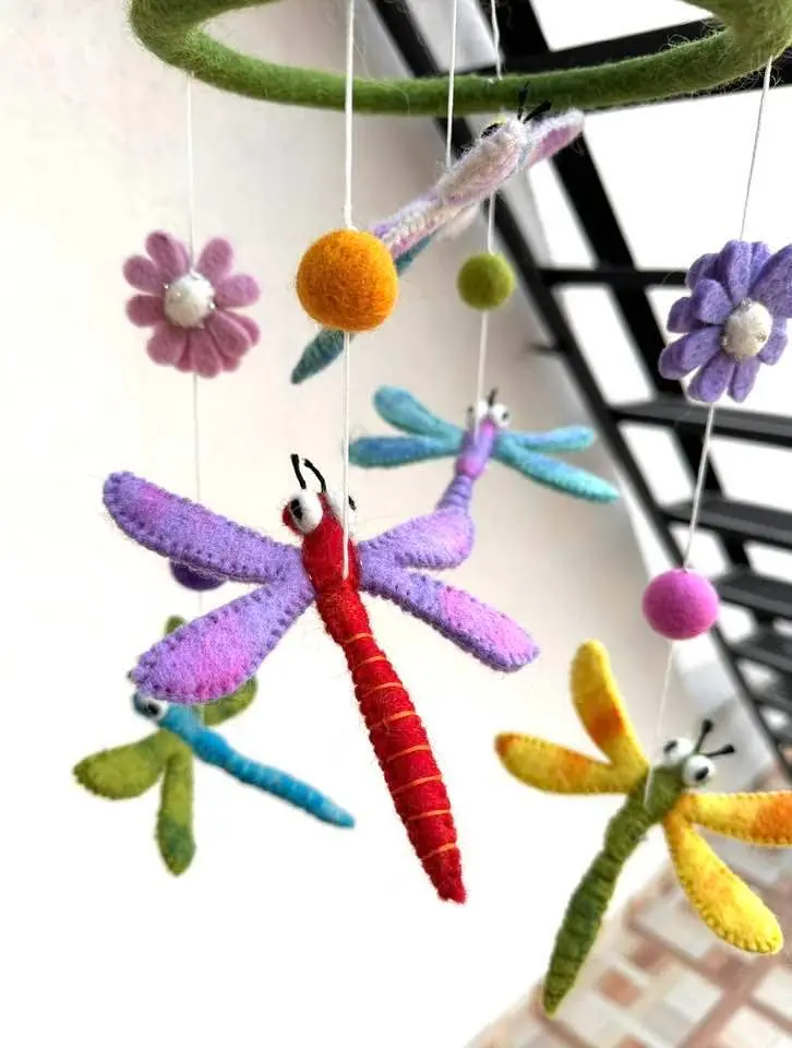 The Winding Road Dragonfly Hanging Mobile 1
