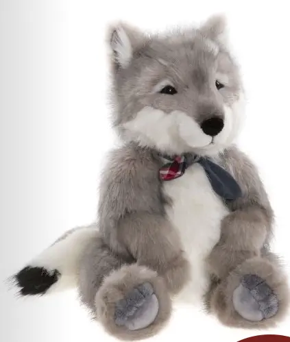 Timberwolf Plush Bear Collectible By Charlie Bears 1