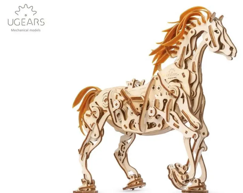 Ugears Horse Mechanoid – Animated Wooden Building Kit 1