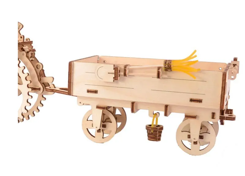 Ugears Tractor & Trailer Set – Articulated Wooden Puzzle Kit 1