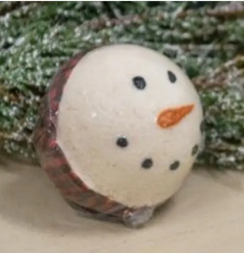 Vanilla Noel Scented Snowman Bath Bomb 1