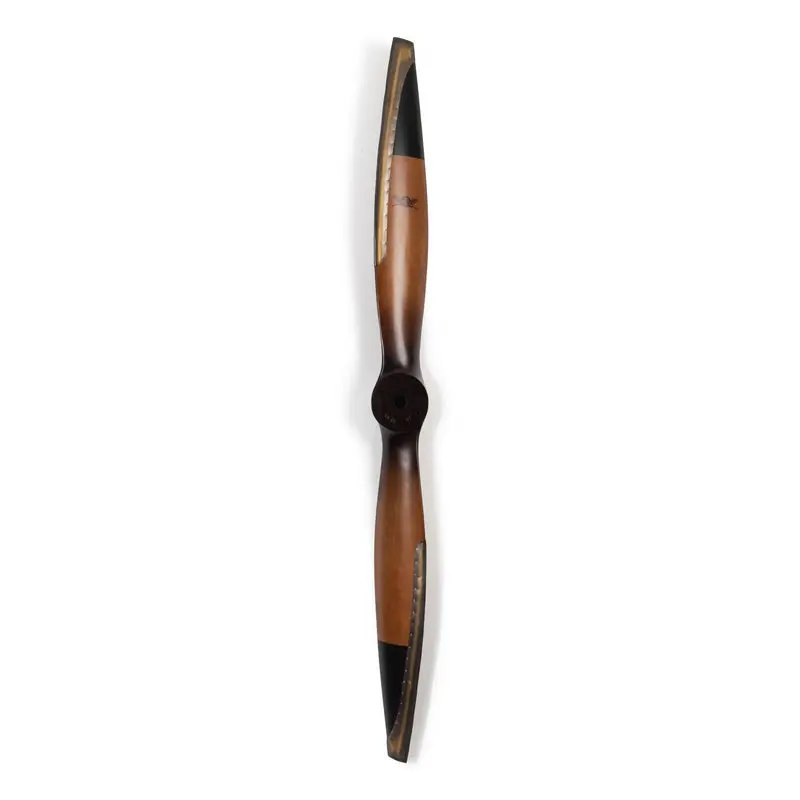 Vintage Large Black-Tip Aircraft Propeller – Wall Or Floor Accent 1