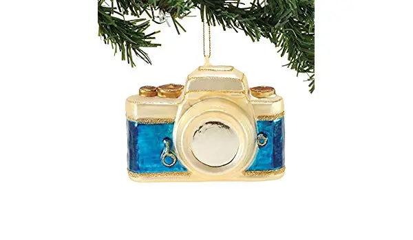 Vintage-Style Coast Camera Ornament 1