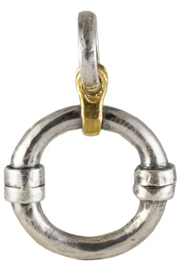Waxing Poetic Orb Charm Holder In Sterling Silver 1