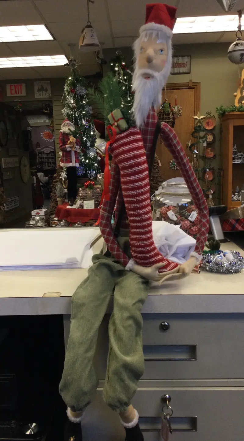 Whimsical Sleepy Santa Christmas Decoration 1