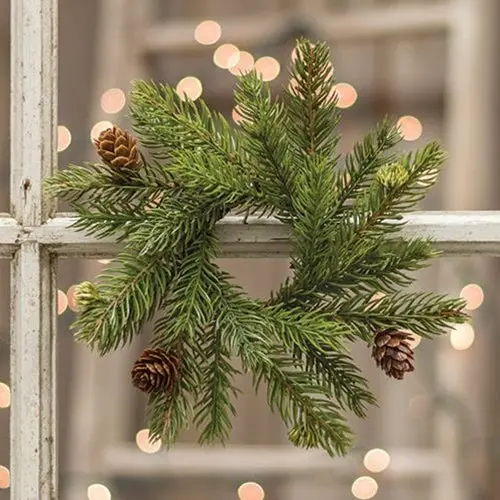 White Spruce Wreath With Pine Cones – 2-Inch Center Opening 1