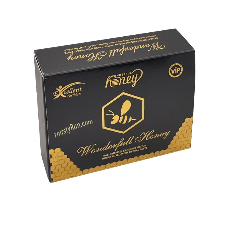 Wonderful Honey Black Box Male Enhancer – 12 Single-Serve Sachets (15G Each) 1