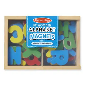 Wooden Magnetic Alphabet Letters – Early Literacy Toy By Melissa & Doug 1