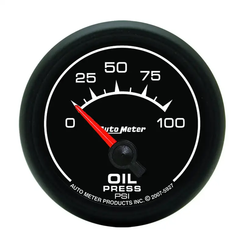 Autometer 5927 Electric Oil Pressure Gauge – 2-1/16", 0–100 Psi, Es Series 1