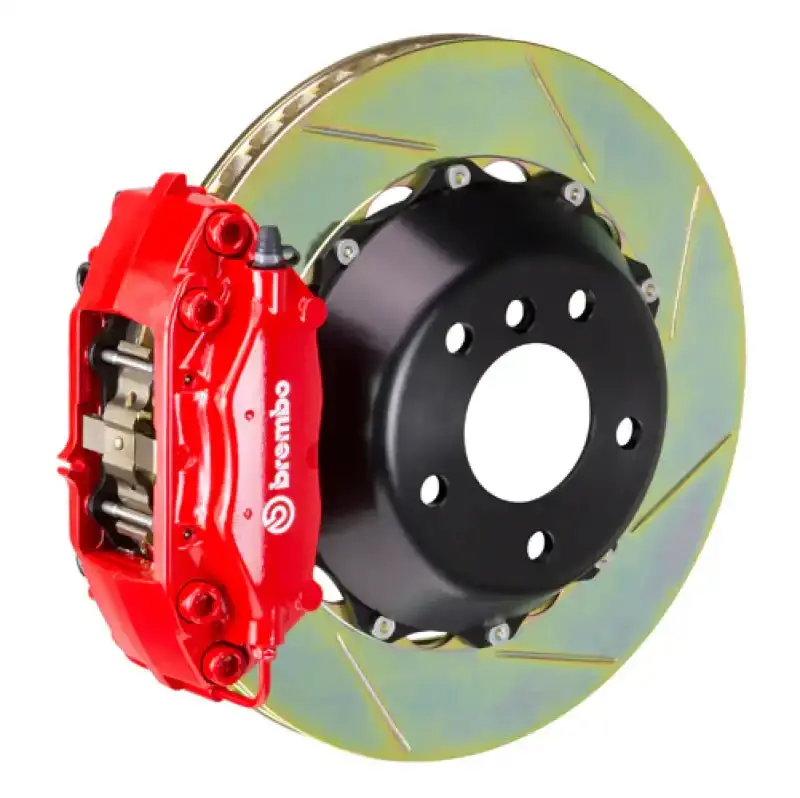 Brembo Gt Big Brake Kit – Rear 345X28Mm Two-Piece Slotted Rotors & 4-Piston Calipers For Bmw 335I (2012–2015) 1