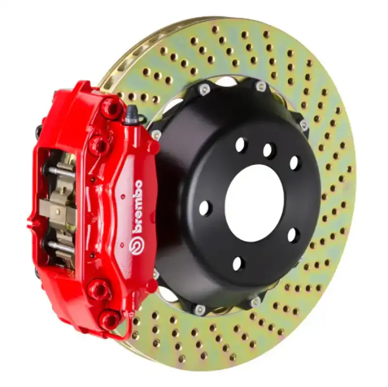 Brembo Gt Rear Brake Kit – Drilled 345X28Mm Two-Piece Rotors & 4-Piston Calipers For 2022+ Toyota Gr86 1