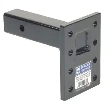 B&W Pmhd14005 16,000 Lb Pintle Hitch Plate – 14-Hole, 6-Position Adjustable Mount With 2X15 Shank 1