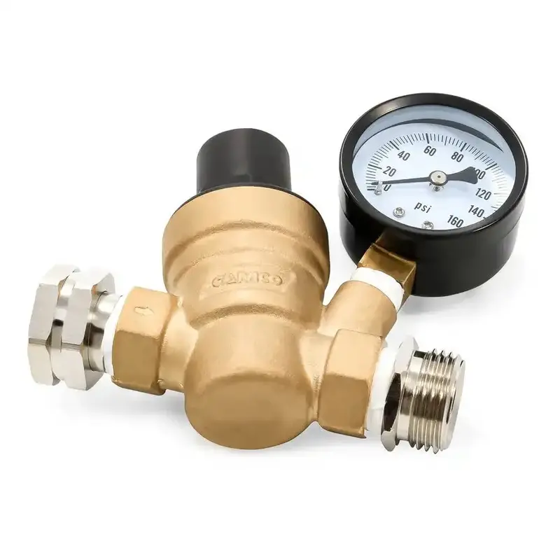 Camco Fresh Water Pressure Regulator – Prevents Hose, Pump, And Plumbing Damage (40058) 1
