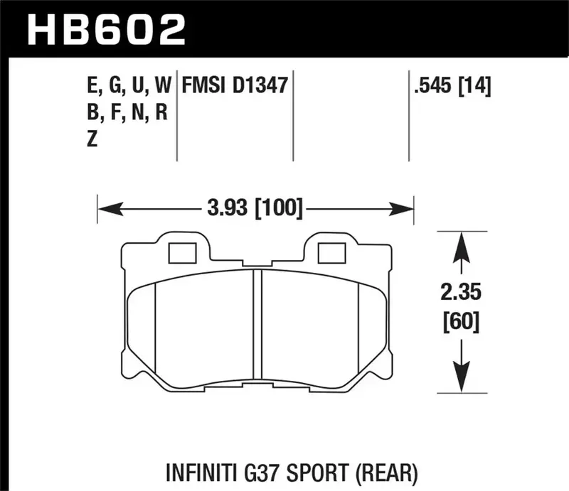 Hawk Performance Dtc-30 Front Brake Pads – Hb602W.545, 0.545" Thickness 1