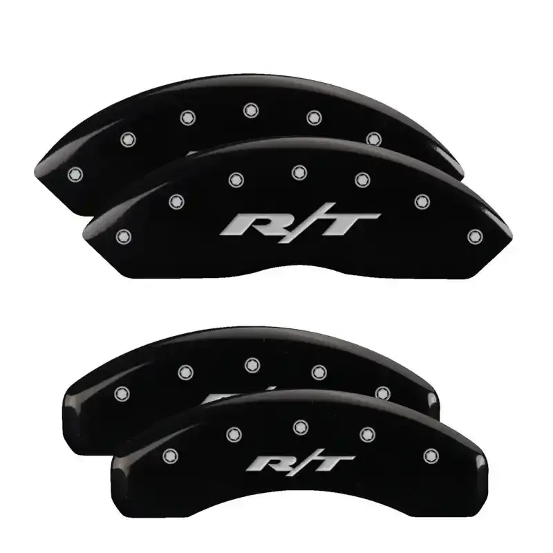 Mgp Engraved Caliper Covers – Avalanche-Style, Black With Silver Accent (Front & Rear Set) 1