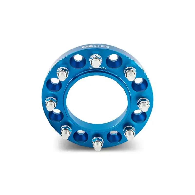 Mishimoto Borne Off-Road Wheel Spacers – 8X165.1Mm / 116.7Mm, 32Mm Thickness, M14 Thread, Blue Anodized 1